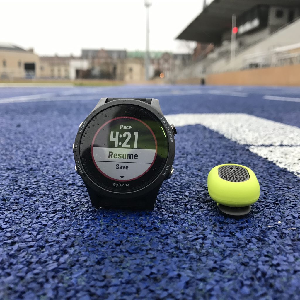 Forerunner 935XT and RD Pod on track