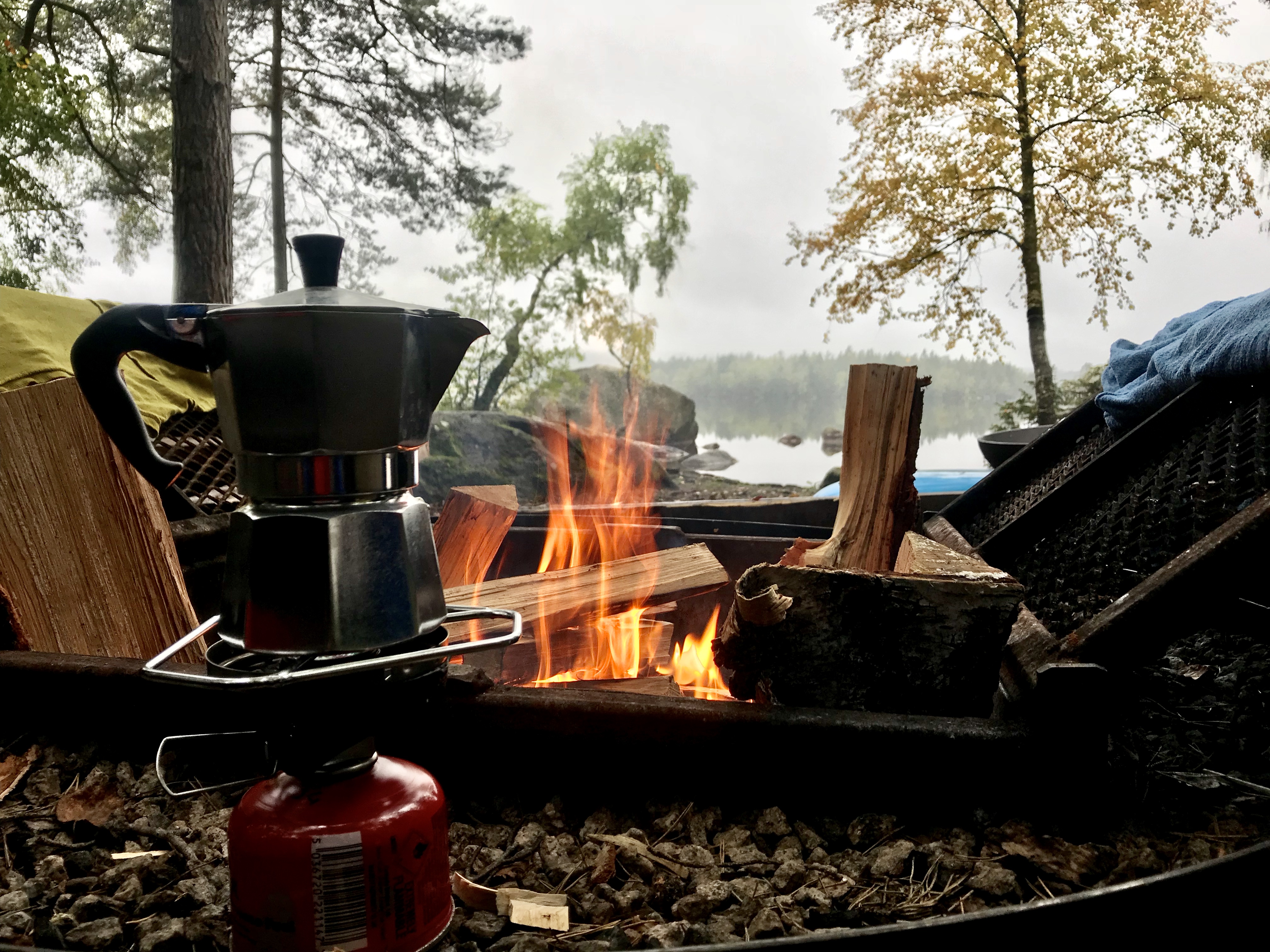 Kaffe på vandre- , kano- eller shelterturen.